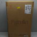 Fundin Medicine Cabinet 14 x 24 inches Mirror Size, Recessed or Surface Mount, Black Aluminum Bathroom Wall Cabinet with Mirror and Adjustable Shelves.