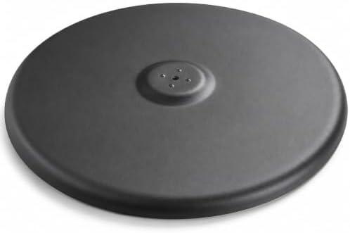 Glownary 30" Round Outdoor Table Base Plate, Black Steel | E-Coated Steel, Indoor & Outdoor Use, Pre-Drilled Holes, 76.2 cm Diameter, Replaces Worn Plates