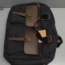 RAINSMORE Messenger Bag for Men 15.6 Inch Laptop Bag Canvas Briefcase for Work College