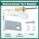 YUXIVCNE 768A-844 Furnace Igniters Compatible with Lennox Furnaces Replacement for Rheem 80V Silicon Nitride Hot Surface Ignitors Replace 768A-4 41K5601 LB-109261A 62-24134-02, 2 Terminal Receptacle