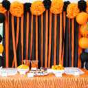 20 Rolls Halloween Streamers, 1640 Ft Crepe Paper Decorations for Halloween Day Decoration Various Large Hanging Party Backdrop DIY Decoration, Orange and Black DIY Supplies 82FT/Roll