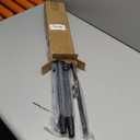 Mavivegue 2 Pack Adjustable Closet Rods for Hanging Clothes, Heavy Duty Closet Hanging Rod, Double Hanging Closet Rod, Space-Saving Closet Extender Hanging Rod, Black