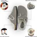 Sweechee Women's Cork Footbed Clogs with Soft Fur Lining, Comfortable Shearling Slippers Women's for Winter (8-9)