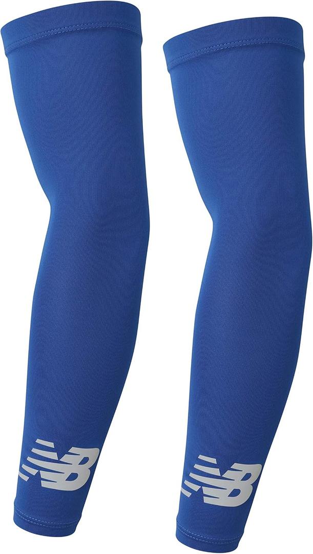 New Balance Unisex Outdoor Sports Compression Arm Sleeves, Arm Warmer, Team Royal, Large/X-Large (1 Pair)