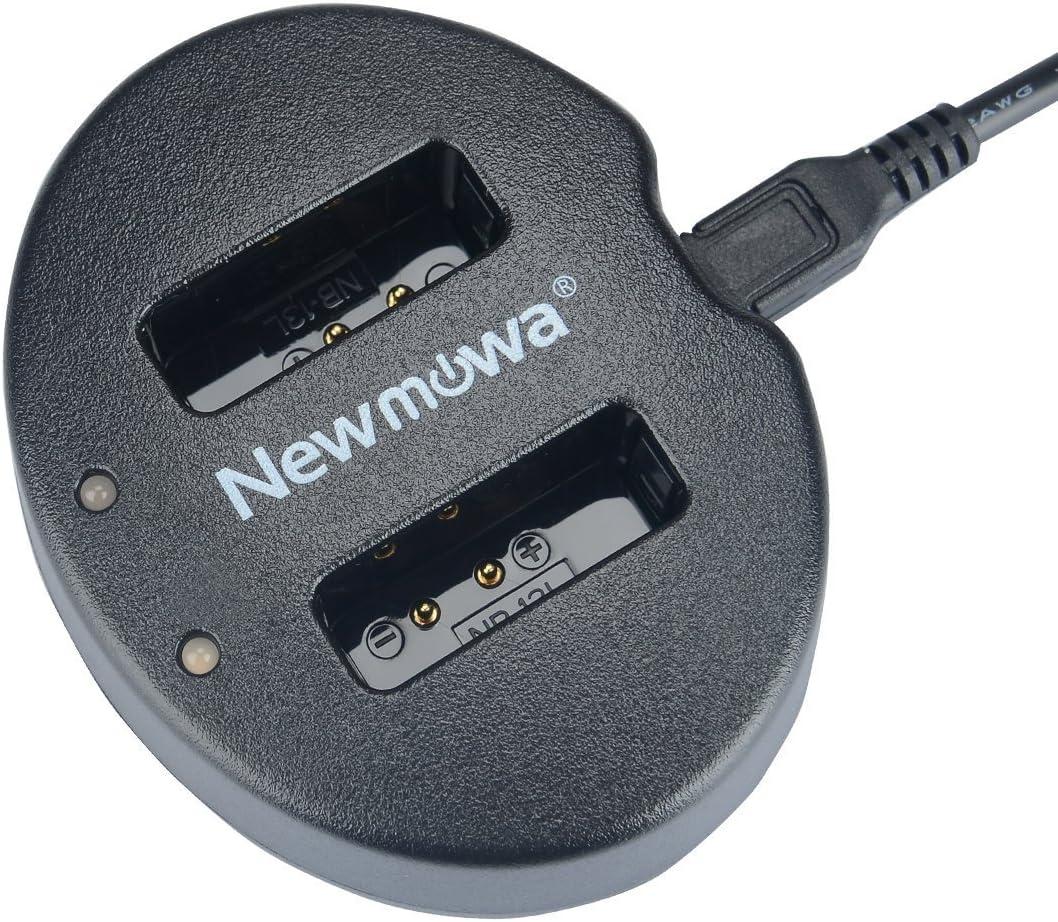 NB 13L Newmowa Dual USB Charger for Canon NB-13L and PowerShot G5X, G7X, G7 X Mark II, G9X, G9 X Mark II, G1 X Mark III, SX620 HS, SX720 HS, SX730 HS
