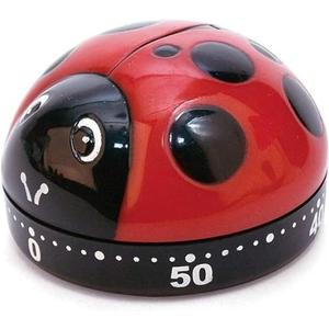 Kikkerland Ladybug Kitchen Timer, Red (KT21-A), 5.7 x 5.7 x 4.4 cm Kikkerland Ladybug Kitchen Timer, Red (KT21-A), 5.7 x 5.7 x 4.4 cm