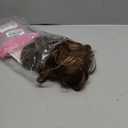 ALXNAN Ponytail Extension,24 Inch Claw Clip in Long Curly Wavy Chocolate Brown with Highlights Ponytail Hair Extension Jaw Clip on Pony Tails Hairpiece for Women