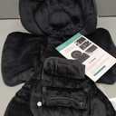 Newborn Car Seat Insert, Head and Body Support, Reversible Infant Insert Compatible with Baby Carseat, Stroller, Mamaroo Swing, Rocker, Bouncer. Baby Car Seat Cushion - Black
