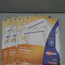 4 x Avery Durable Plastic 8-Tab Insertable Big Tab Dividers for 3 Ring Binders, Clear, 1 Set (11836)