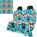 Lonfliness Car Seat Cover Towel Non Slip Back Seat Car Seat Towel Athletic Running Towel Washable Seat Cover for Gym Workout Sweat Outdoor Sport Beach Hiking Yoga (Navajo Tribal)