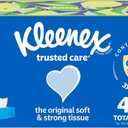 Kleenex Trusted Care Facial Tissues, 3 Flat Boxes, 160 Tissues per Box, 2-Ply (480 Total), Packaging May Vary (White)