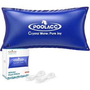 POOLACC Pool Pillows for Above Ground Pools Winterizing, Extra Durable Cold-Resistant Inflatable PVC Air Pillow for Swimming Pool Winter Protection, Winter Pool Closing Kit Ice Equalizer (4 X 8')