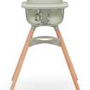 Lalo The Chair Convertible 3-in-1 High Chair for Babies & Toddlers, Dishwasher Safe Tray, Adjustable Footrest, Sage