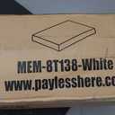 FDW | 8 Inch Twin Mattress | Medium Firm | Gel Memory Foam Mattress | White | Bed in a Box, CertiPUR-US Certified | Pressure Relief, Cooling Ventilated Foam | Washable Removable Cover