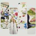 Door Mat Indoor Entrance 2x3 Rug Machine Washable Floral Bird Magpies Animal Small Area Rug Non-Slip Low Pile Throw Rugs for Entryway, Kitchen, Front Door Indoor Entrance, Entry, Kids Room (White)