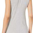 Amazon Essentials Women's Jersey Standard-Fit V-Neck Tank Top (Previously Daily Ritual), Light Grey Heather, XX-Large