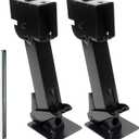 MaxxHaul 50970 Trailer Swing Down Stabilizer Jacks Telescoping RV Camper Accessories 1000 Lbs Capacity Each 12-18 inch | Set of 2 (Black)