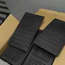 ANNKUT Bed Risers 5 Inch Heavy Duty,Oversized Couch Risers, Extra Wide Furniture Risers for Sofa Table Desk Headboard Chair Lifting,Rectangular Risering Blocks Support 11000 lbs(4 Pack Black)