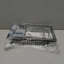 Sakugi Fruit Basket for Kitchen Counter - 2-Tier Fruit Bowl with Removable Banana Hanger & Handles, Rustproof Fruit Holder for Kitchen, Living Room, Bathroom, 13.4"8.7"11.7", Black