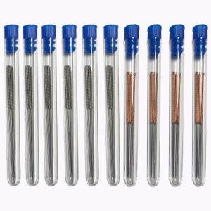 Stainless Steel 3D Printer Nozzle Cleaning Needle Tool Kit, Contains 0.15mm, 0.2mm, 0.25mm, 0.3mm, 0.35mm, 0.4mm, 0.5mm, 0.6mm, 0.8mm, 1.0mm Drill bit for 3D Printer Accessories, 50PCS