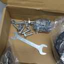 4 Inch Heavy Duty Casters Set of 4 all swivel with brakes, 2200Lbs Capacity, Silent Swivel with Brake, Elastic Rubber Locking Wheels, Industrial Plate Castors Ideal for Carts Furniture and Workbenches