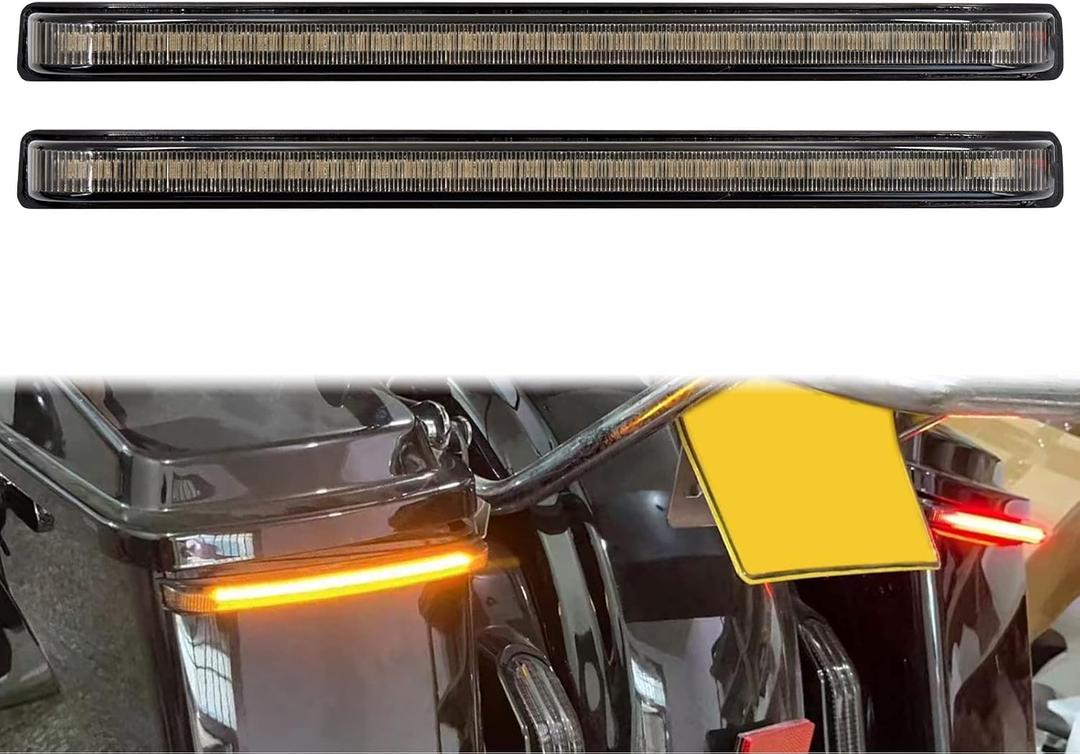 Saddlebag Tail Light LED Brake Sequential Turn Signal Fit for Harley Touring Street Gilde Road Gilde Road King Electra Glide Ultra Limited