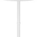 Finnhomy 24'' Round Cocktail Bar Table with Metal Base, Tall Bistro Pub Table, Counter Bar Height Table for Kitchen, Dining Room, Living Room, Easy Assembly, White (39.1" Height)