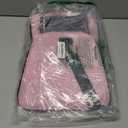 Henkelion Pet Carrier for Small Medium Cats Dogs Puppies up to 15 Lbs, TSA Airline Approved, Soft Sided, Collapsible Travel - Pink (17.0"L x 11.0"W x 11.0"H)