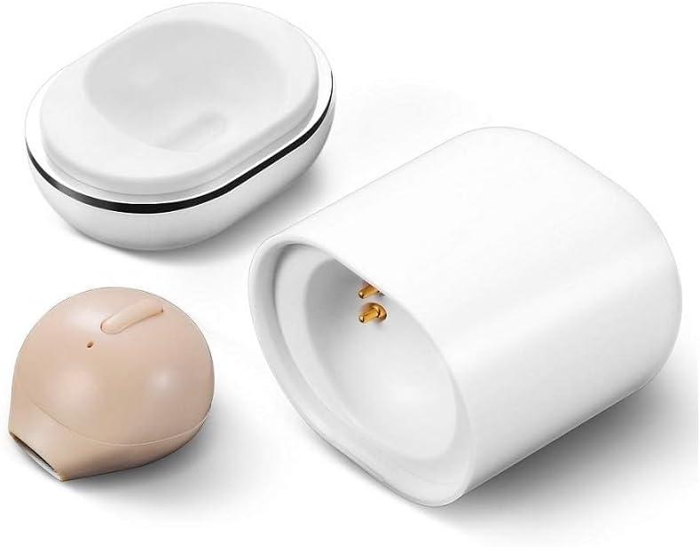 Invisible Earbuds Mini Single Earbuds Tiny Discreet Hidden Earphones for Work, Small Ear Canals in-Ear Wireless with Charging Case for Work