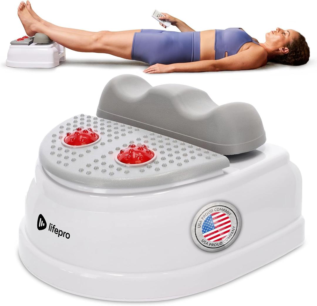 Lifepro Chi Machine - MediRipple Lymphatic Massager with Red Light Therapy, 12-Speed Swing Exercise Machine for Passive Aerobic Fitness, Blood Circulation, Stress Relief & Recover