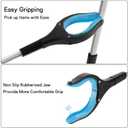 YOUEON 3 Pack Foldable Grabber Reacher Tool for Elderly, 32" Reacher Grabber Pickup Tool, Handy Trash Claw Grabber, Reaching Assist Tool for Trash Pick Up, Garden Nabber, Litter Picker, 3 Colors