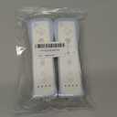 TIANHOO 2 Pack Remote Controller for Wii & Wii U, with Silicone Case and Wrist Strap (White)