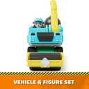 Rubble & Crew, Motors Wrecking Ball Toy Truck with Action Figure and Movable Construction Toys, Kids Toys for Ages 3 and Up