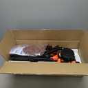 Drywall Sander, 1000W Popcorn Ceiling Removal Tool, Automatic Drywall Sander with Vacuum Dust Collection, LED Light, 6 Variable Speed 800-2200RPM,15Pcs Sanding Discs, Foldable & Extendable Handle (Orange Red)