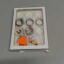 Vigamen 8 Pack Cover Compatible with Oura Ring Gen 4/Oura Ring Gen 3 Horizon/Heritage,Charging Derectly,Matte Texture Wear-Resistant Anti-Scratch TPU Protector for Oura Rings Women Men（A,Size 7)