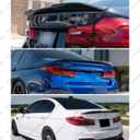 Rear Trunk Spoiler Compatible with BMW 5 Series G30 Sedan 2017-2023,PRO Style Duckbill Spoiler, Fits for 530e 530i 540i 550i M5,High Kick Trunk Tail Deck Lid Wing Lip (Carbon Fiber Pattern)