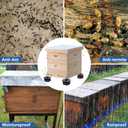 DECOHS 3 Sets/12Pcs Beehive Stands- Sturdy Beehive Feet Stands- Beehive Base Beekeeping Hive Support Tools for Outdoor Garden Beekeeper Workshop