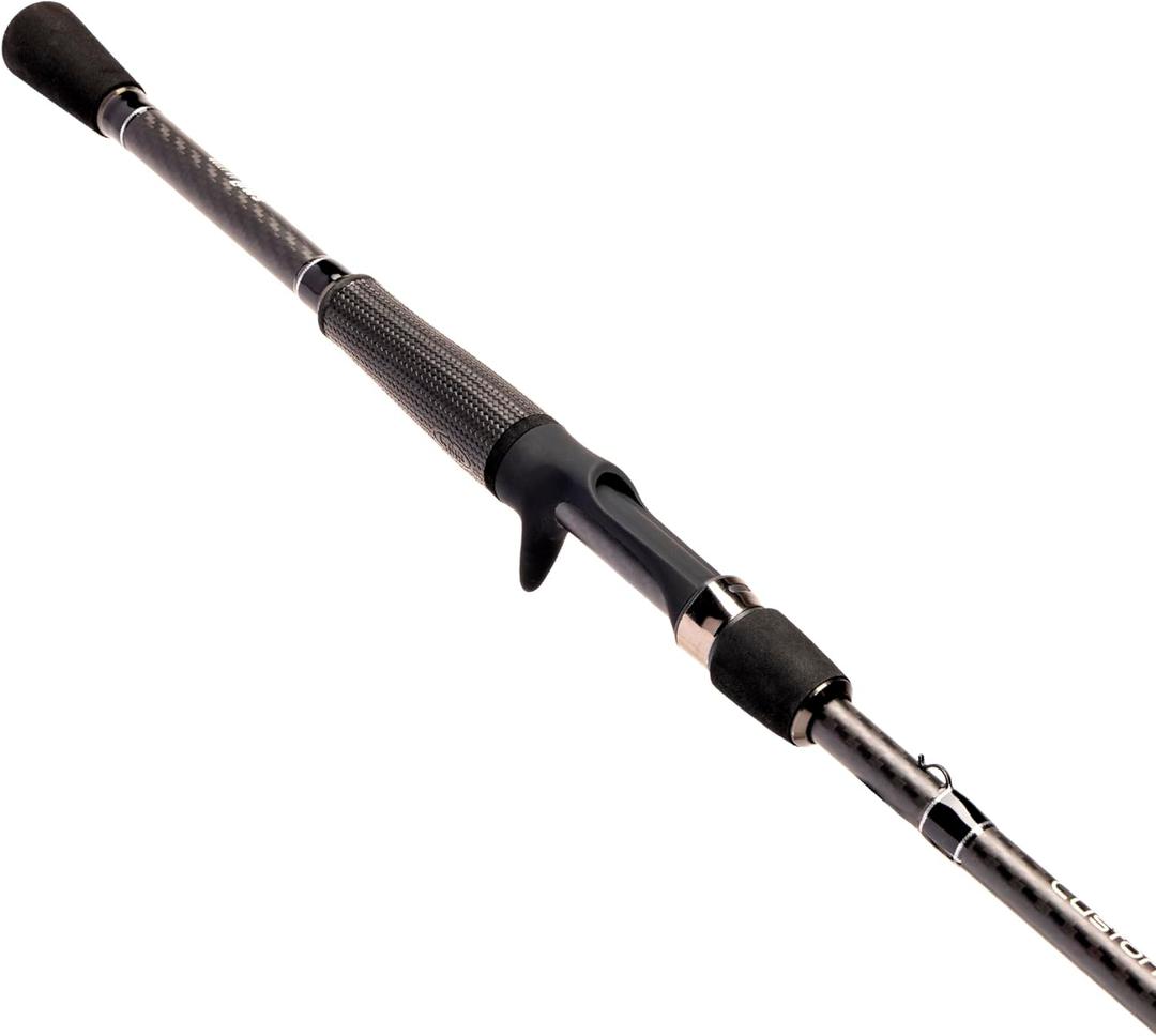Lews Custom Lite Casting Fishing Rod, HM85 Graphite Rod, Stainless Steel Guides with Titanium Oxide Inserts, Split-Grip Handle, Black (6-Foot 9-Inch)