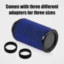 RYANSTAR Universal Clamp-On Air Filter Three Different Size 3in 3.5in 4 in High Flow Round Tapered Cone Closed-Top Cool Air Filter Cleaner Fit Compat