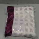 jinchan Winslow White Linen Curtains for Bedroom 84 Inches Length Embroidered Bordered Floral Curtains for Living Room Farmhouse Decor Light Filtering Window Treatments White on White Drapes 2 Panels