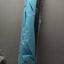 SUNVIVI OUTDOOR Patio Umbrella, Rectangular Patio Umbrella, Metal Pole Square Outdoor Umbrella with Crank and Push Button Tilt, Large Outdoor Umbrella with Polyester Canopy (6.5*10ft, Turquoise)