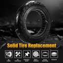 2-pack 10x2.125 Solid Tire,10 inch Shock Non-Pneumatic Scooter wheels,10x2.125 Explosion-Proof Tubeless Tyre Front/Rear Tire Replacement Wheel For Electric Scooter Accessories