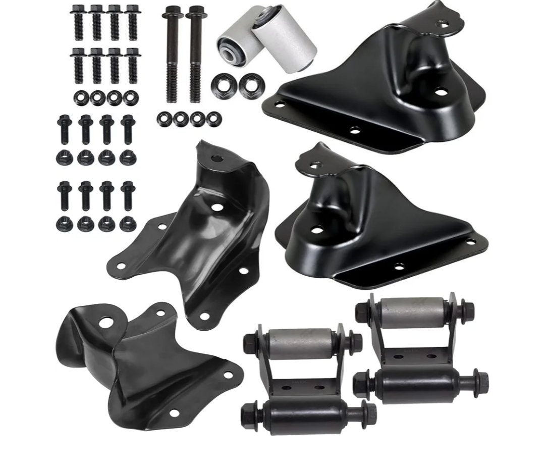 722-001 722-002 722-003 Rear Leaf Spring Rearward Shackle Hanger and Forward Hanger For 1986-1996 Ford F150 RWD