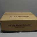 ACNKTZ Black Chandelier, 6-Light Modern Farmhouse Chandeliers for Dining Room Light fixtures Over Table Hanging, Industrial Metal Chandelier for Entryway Kitchen Island Bedroom Living Room