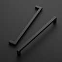 Ravinte 10 Pack 10 Inch Kitchen Square Cabinet Handles Matte Black Cabinet Pulls Black Drawer Pulls Kitchen Cabinet Hardware Kitchen Handles