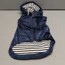 Dog Raincoat rain Jacket Raincoat Dogs Waterproof Small Medium Breeds Zip Closure Storage Pocket Harness Hole Blue  M