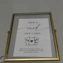 Please Sign Our Guestbook Sign for Wedding Playing Cards Guest Book Gold Floating Picture Frame Wedding Place Card Menu Holder 10x8 Inch(Card)