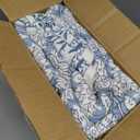 Levtex Home - Adare Blue - Throw - Bordered Floral - Blue, Navy and White - Quilted Throw (50x60in.) - Cotton
