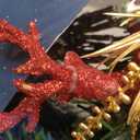 2 Pack Christmas Wreath - 16" Christmas Wreaths for Front Door Red Christmas Reindeer Balls Berries Pine Cones Pine Needles Door Wreath for Home Wall Window Porch Indoor Outdoor Decor