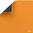 ATTACK SHARK CM02 Gaming Mouse Pad for Esports Speed Large Mouse mats for Desk Waterproof Surface Stitched Edges and Anti-Slip Rubber Base Size L Laminate 17.72 x 15.75 x 0.16 Orange